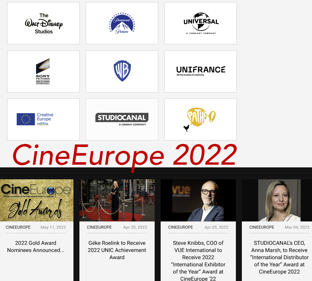 UNIC PUBLISHES 2022 ANNUAL REPORT AT CINEEUROPE 