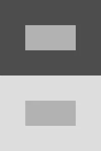 inside square appears different depending on surrounds